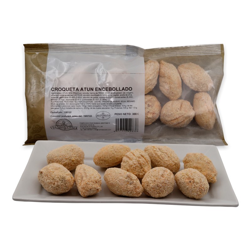 Croquetas de atún encebollado caja 3,6 kg